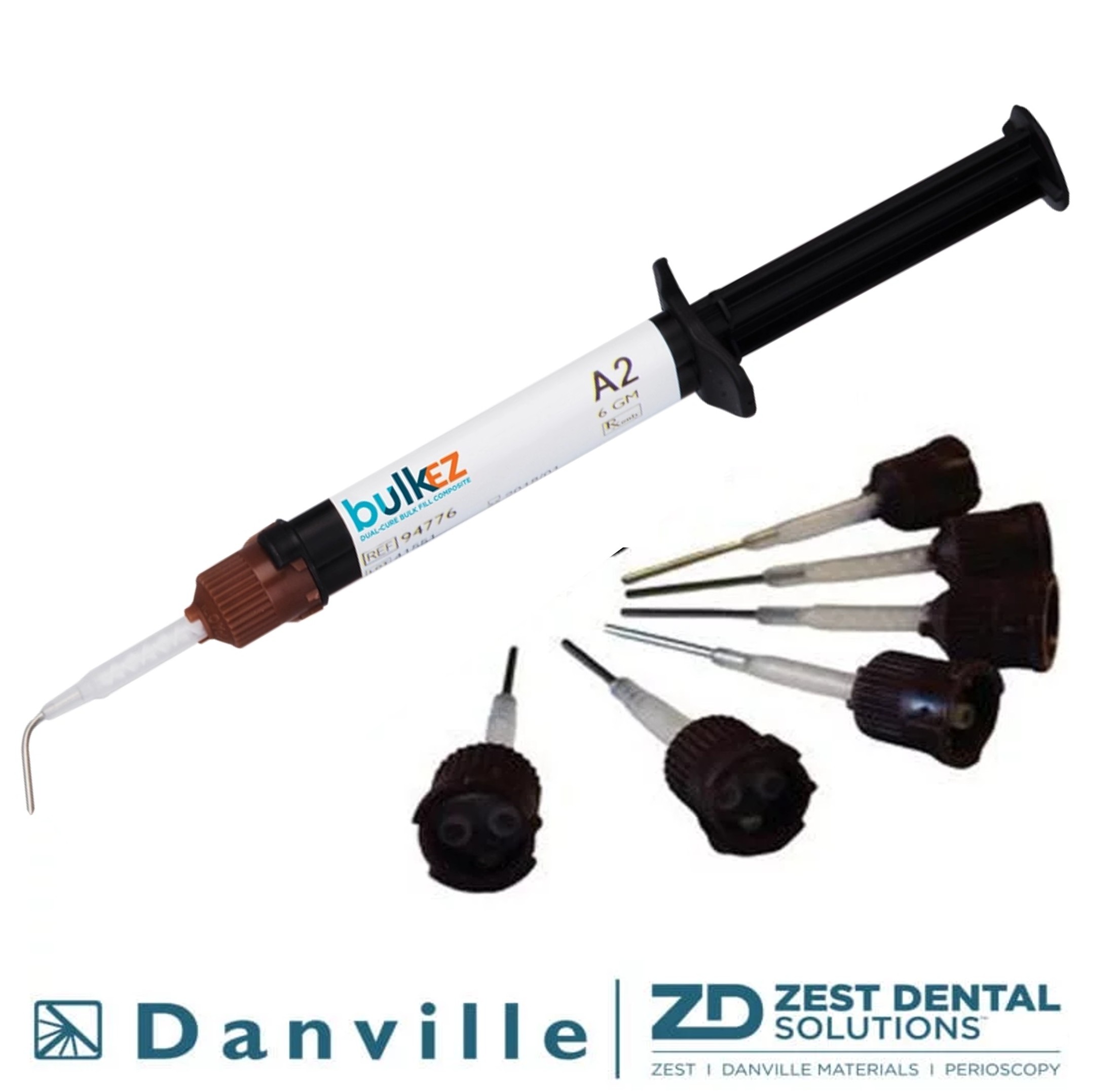 BulkEZ uzupełnienie - 1 kolor A2 strzykawka i 6 aplikatorów (Danville / Zest Dental Solution, USA)